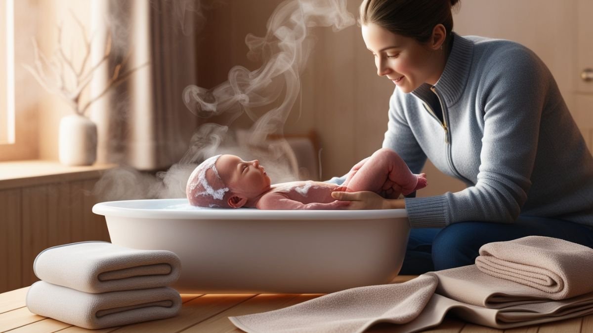 नहाने में विशेष सावधानी - ठंड में नवजात शिशु की देखभाल