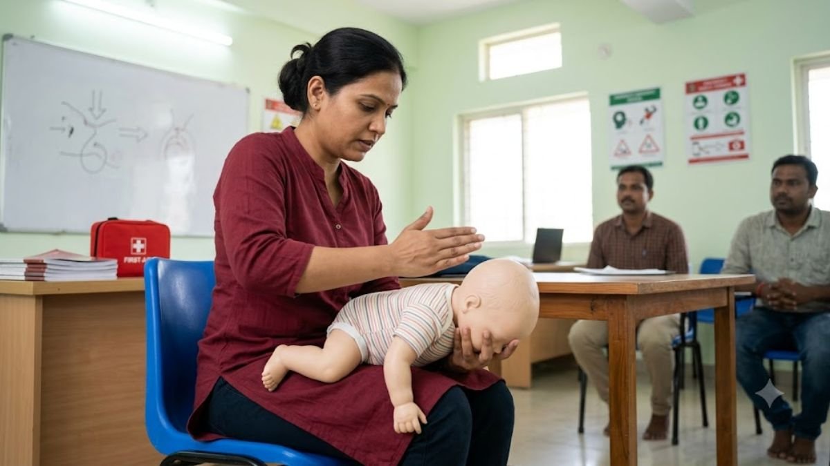 बच्चे के गले में खाना फंसने पर दम घुटने के लक्षण